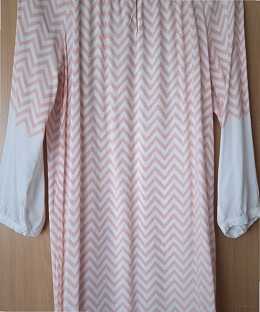 Chevron A-Linien-Kleid