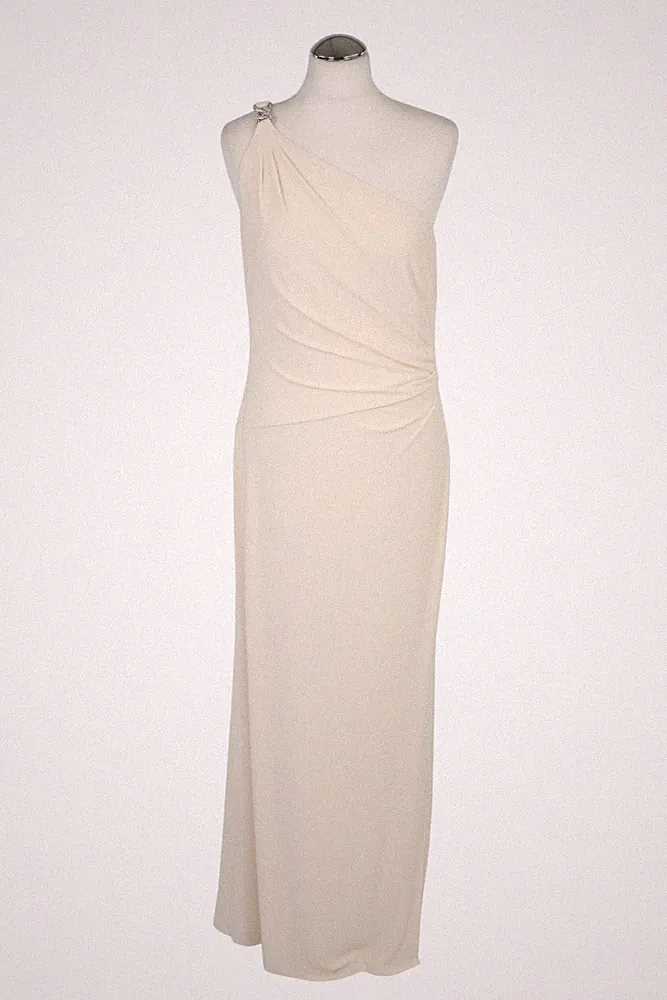 Ralph Lauren Damen Kleid Gr. 42 Creme Kleid Bleistiftkleid Etuikleid Dress