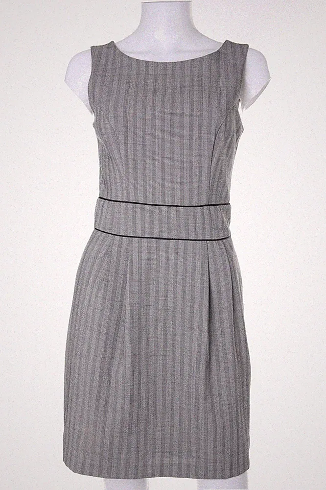 REVIEW Kleid Etuikleid Streifen S schwarz-weiß