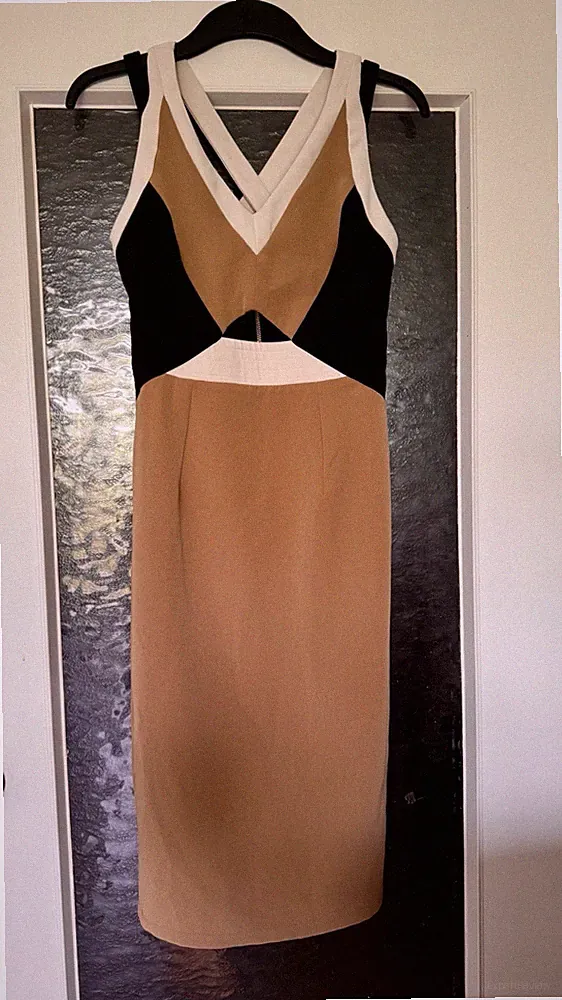 River Island Kleid 36 S Etuikleid Cut Out Rückenfrei edel Rückenausschnitt 1a