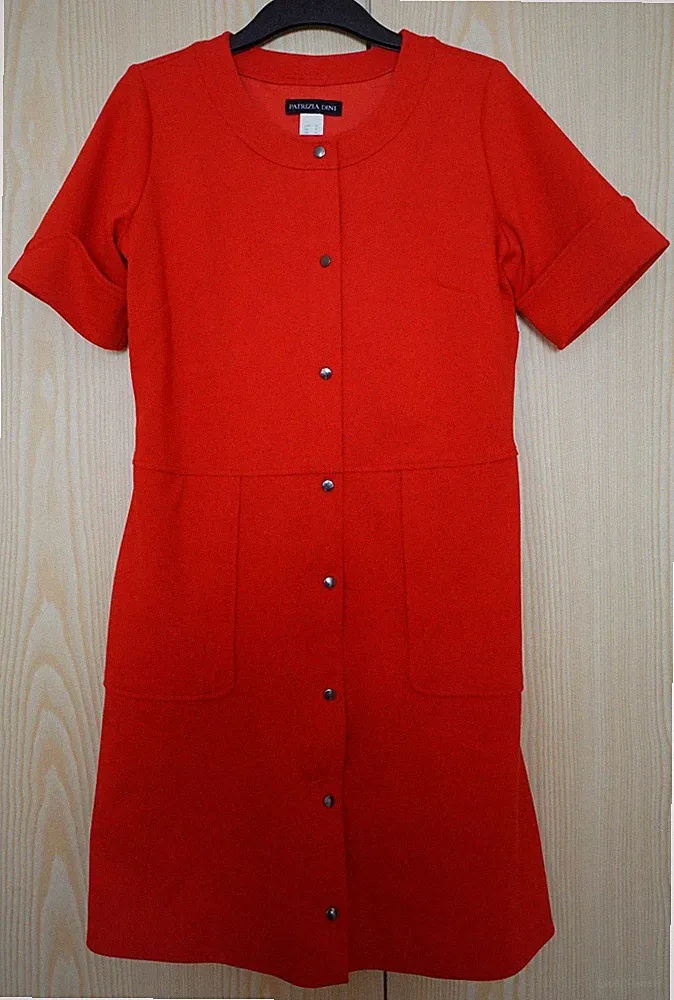Rotes Etuikleid Patricia Dini, Gr. 42, Jersey festere Qualität