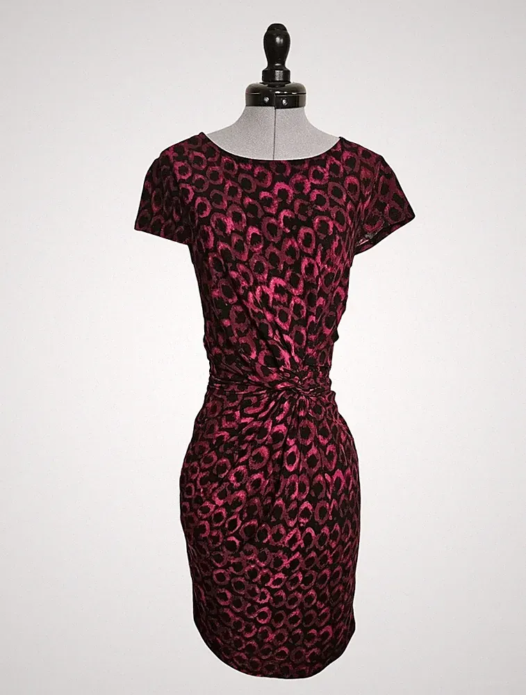 Ruched Short Midi Dress