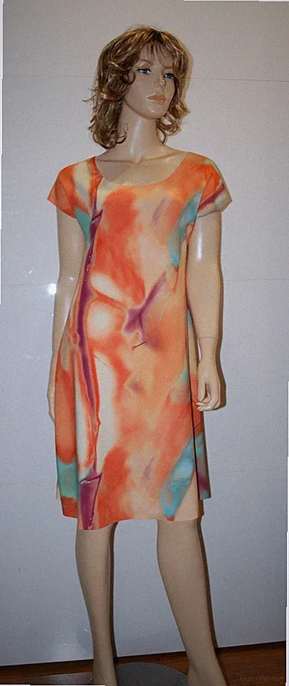 S. Marlon Designer Wende Stretch Multi Colour Koffer Kleid gr. M - 38 NP 129