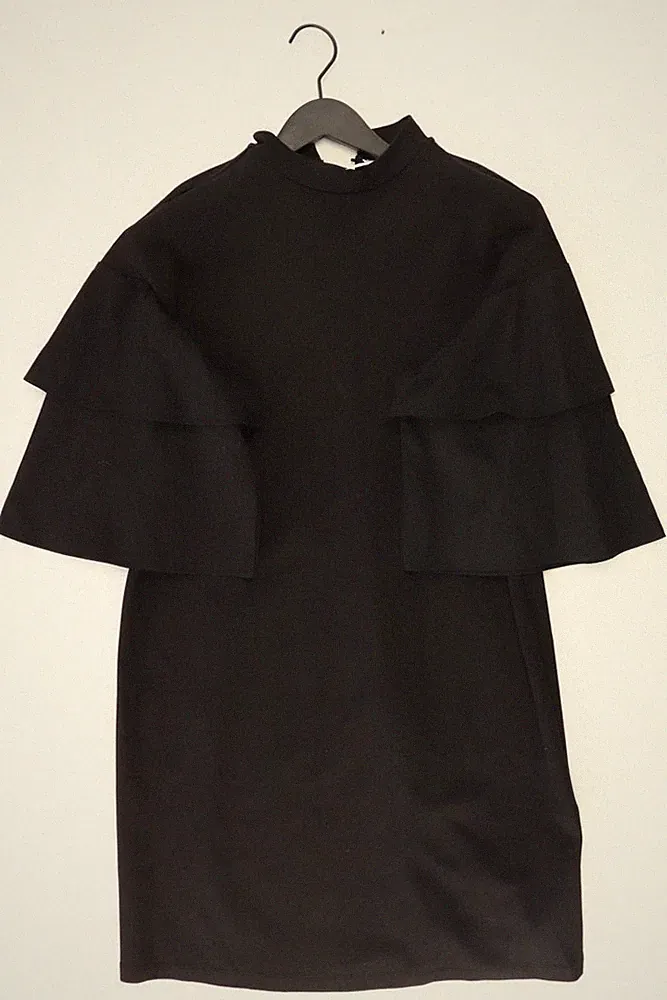 ✨ s.Oliver Etuikleid Regular Kleid für Damen Gr. 42, L Weite Ärmel schwarz ✨