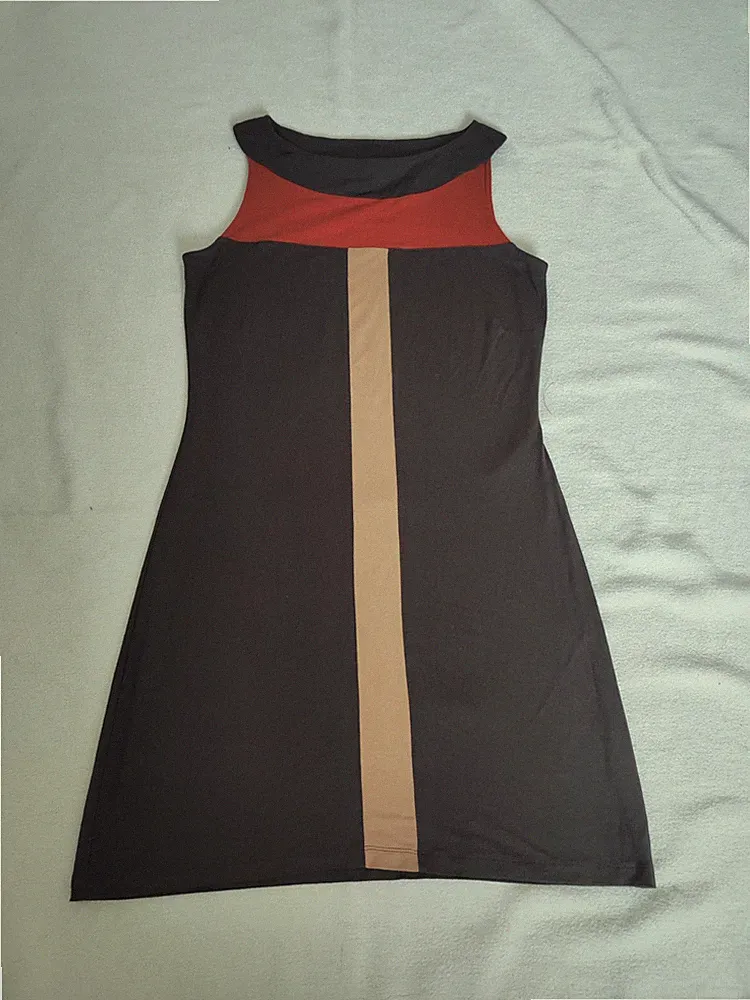 s.Oliver Kleid gr. 40 Sommerkleid braun Etuikleid
