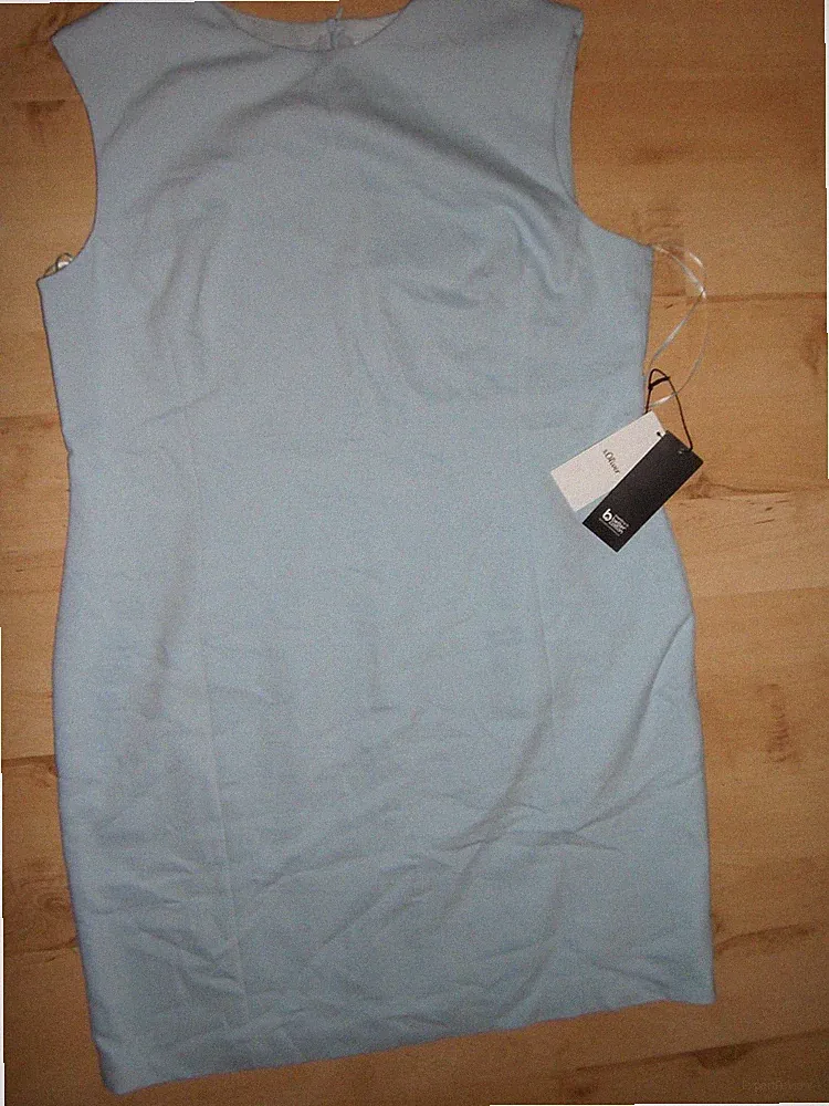 S. Oliver Kleid Gr. 46 XL hellblau m. Reißverschluß neu mit Etikett NP 130 €