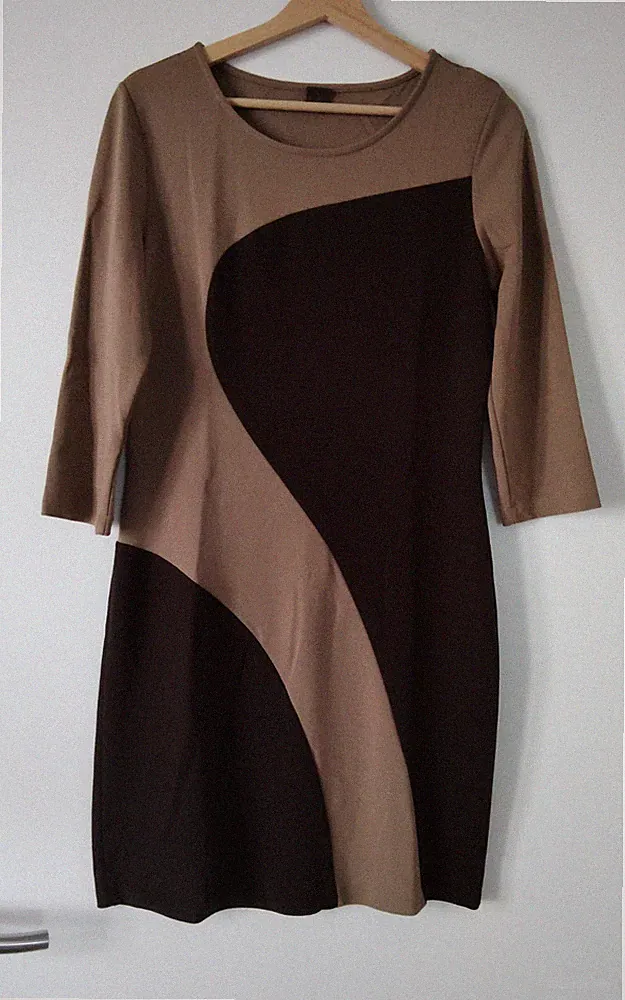 S'OLIVER schönes braunes Stiefel-Kleid, lamgarm Kleid für Damen in Gr.38 M