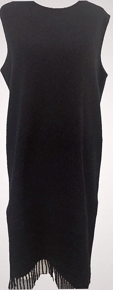 salvatore ferragamo Kleid aus Wolle und Kaschmir, Größe L, schwarz