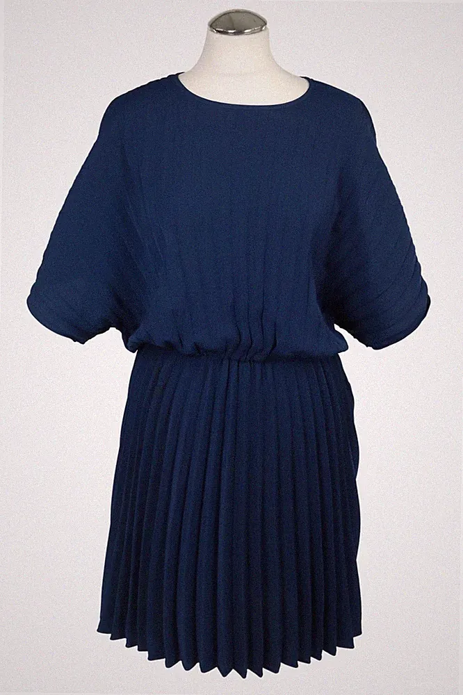 Samsøe & Samsøe Damen Kleid Gr. 40 (L) Blau A-Linie Dress
