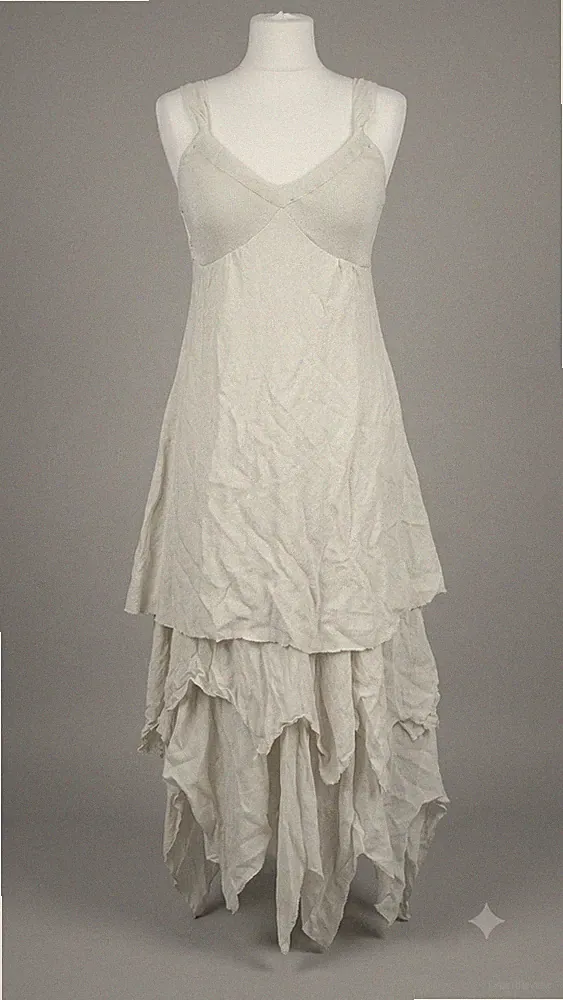 SAND COPENHAGEN Damen Seide Chiffon Kleid Dress Gr. L