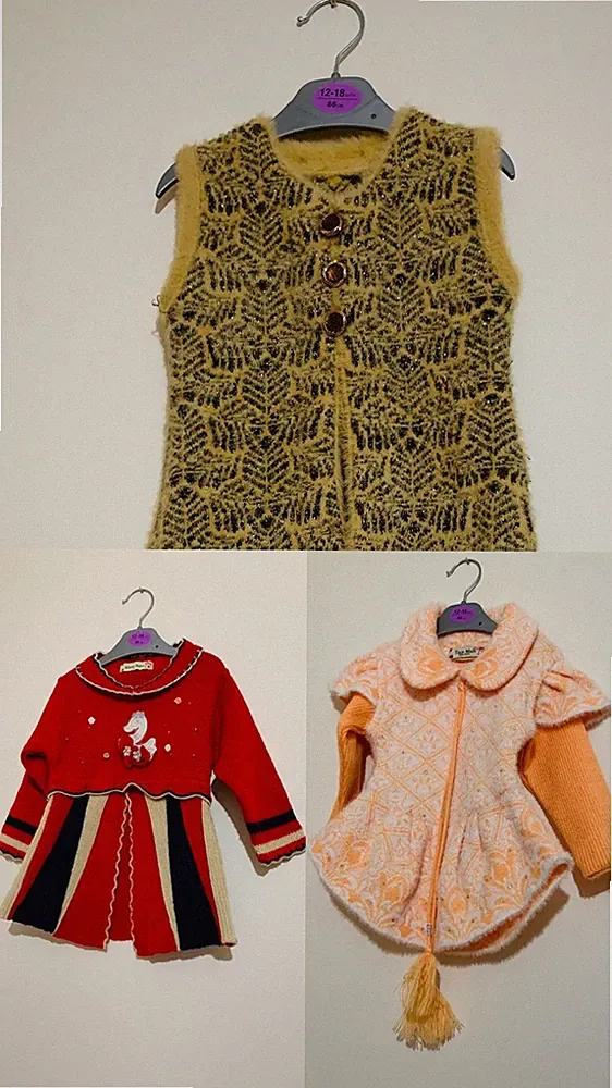 Sanft gebrauchtes Baby Mädchen Winterkleid 12-18. Perfekt für Weihnachten/Neujahr/Geburtstag