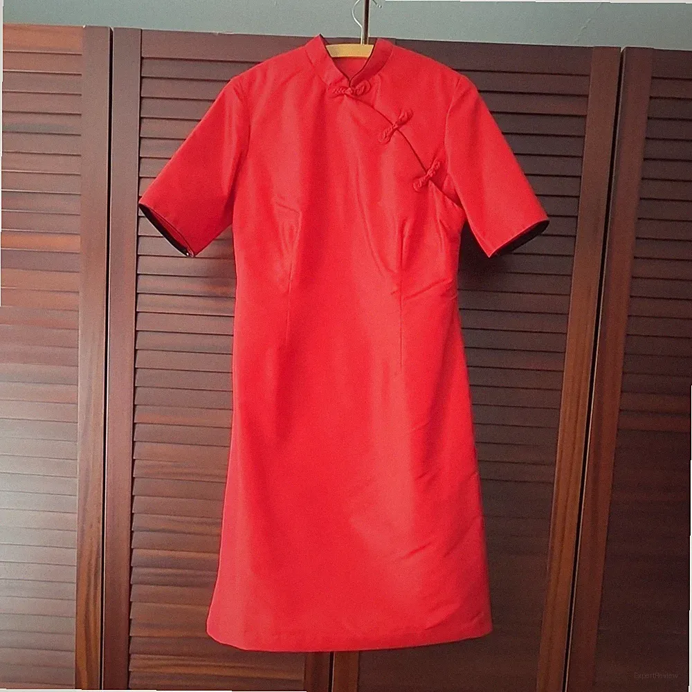 SarissaSilk Thailand Etuikleid 100% Seide, M 110cm, gefüttert, seitl.Reißverschl