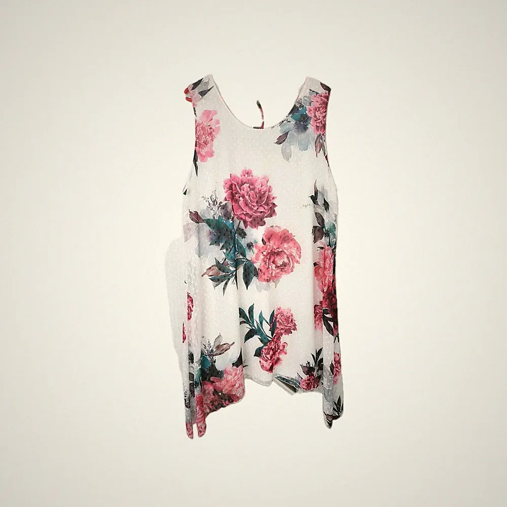 Schickes Sommerkleid Gr. 48/50 A-förmig Ärmellos Wie Neu