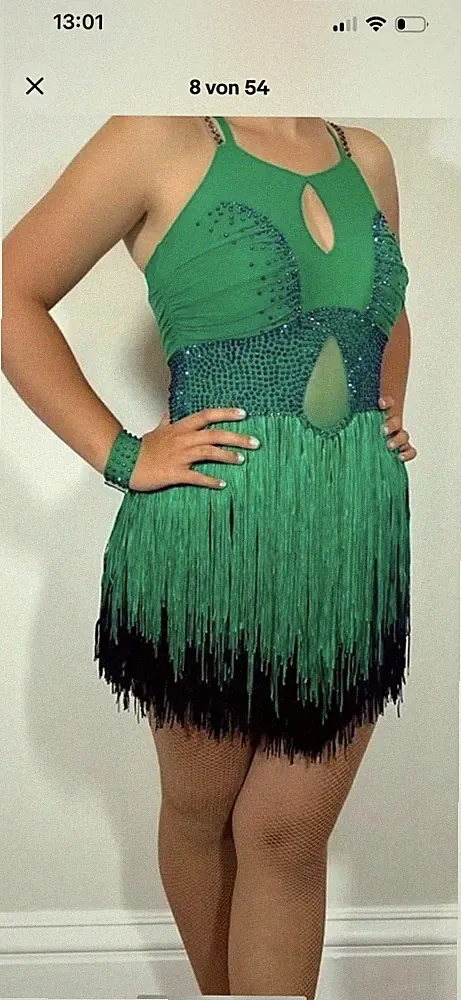 Schnäppchen!!! Schickes Tanzkleid Latein/ Salsa; Turnierkleid Gr. 36/ 38
