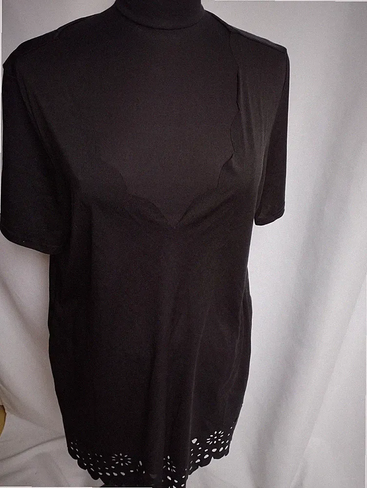 Schwarze 2Xl Lässige Etui Kleid