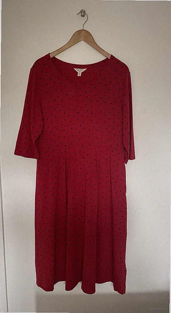 Seasalt Cornwall Veronica Kleid Bio Baumwolle Stretch Jersey Seitentaschen UK 18