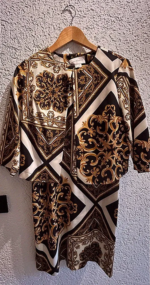 Sehr elegante Kombi, Etuikleid und Jäckchen, Größe 38