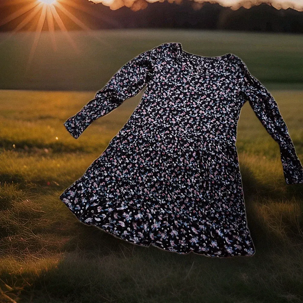 Sehr Süßes Keid Gr 40 38 M L Streublumen Millefleur Sommerkleid Blumen