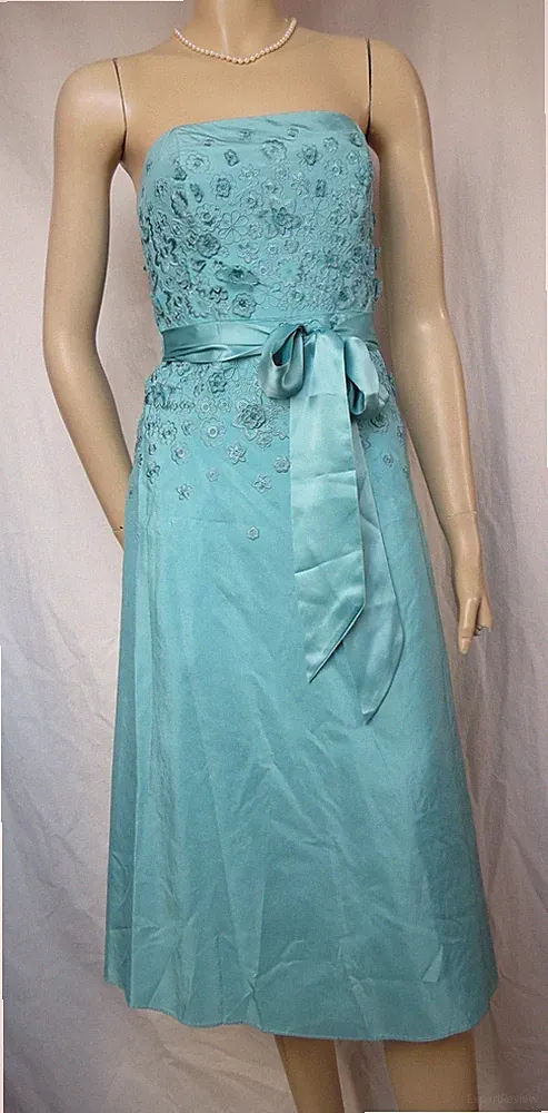 Türkis Blumenkleid