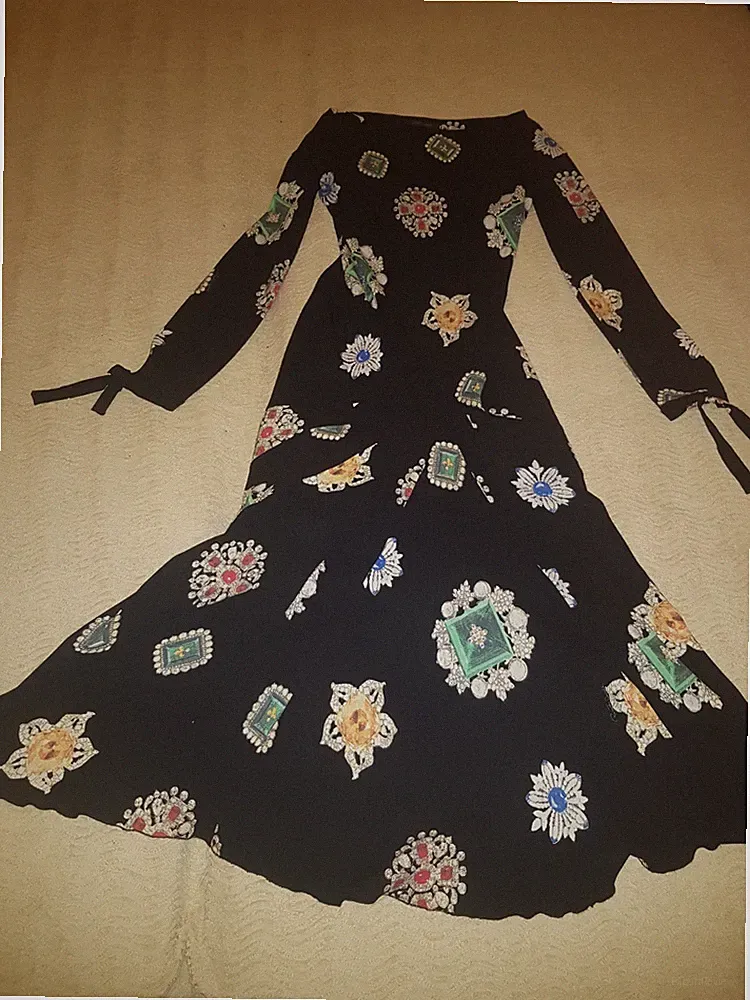 Seltenes Archivio Roberto Cavalli 2002 Langes Abendkleid Seide Seide Seide Abendkleid