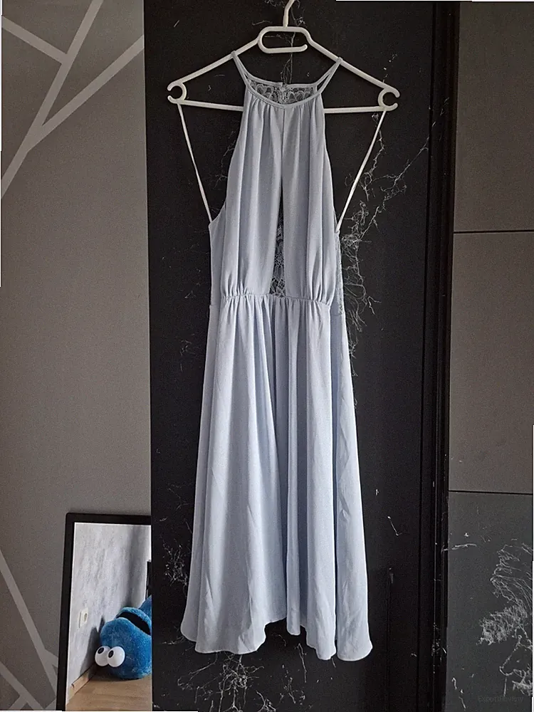 sexy Abendkleid Kleid kurz Chiffon Cocktailkleid Party Clubwear Strand Urlaub