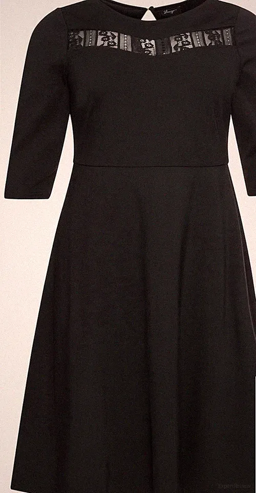 Sheego, akt. Super schönes A-Linien Kleid 58/60/62 , dezente Spitze, Ungetragen