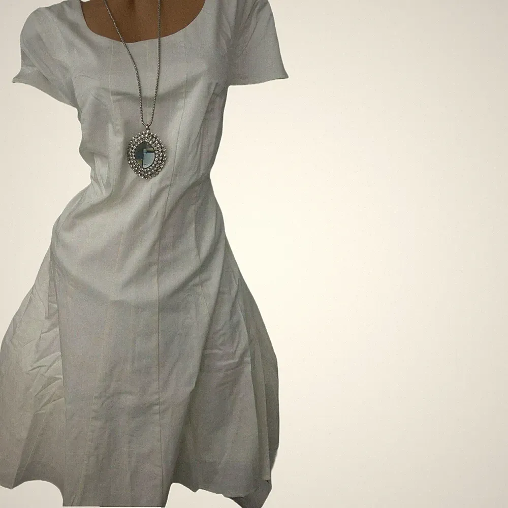 Sheego Damen Kleid Etuikleid Cocktailkleid Gr. 44 bis 54 Creme Weiß 827 (615)