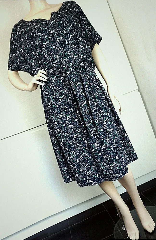 SHEEGO Damen Kleid Maxikleid Boho Tunika A Linie Blogger Midi Gr 56 NEU