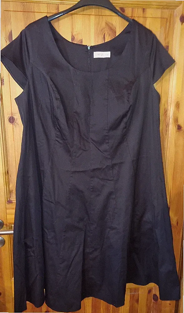 sheego Etuikleid - Kleid - in schwarz Größe 52