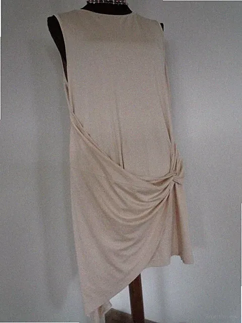 SHEIN Kleid Gr XXL 2 XL Etui Kleid Party Festlich Creme Nude Haut farben Elegant