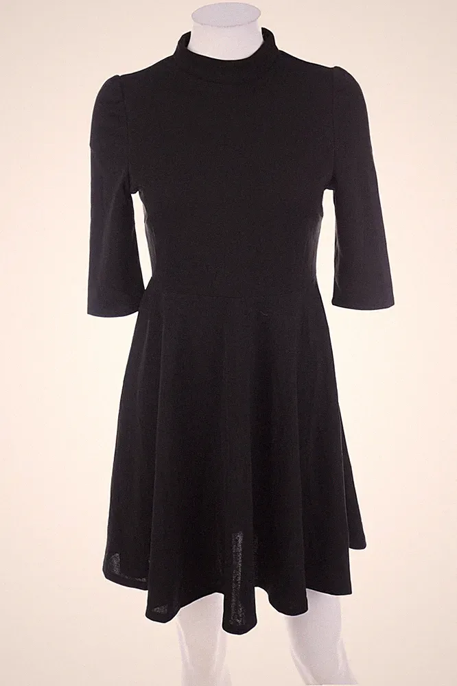 SHEIN Kleid Skater-Kleid XS schwarz