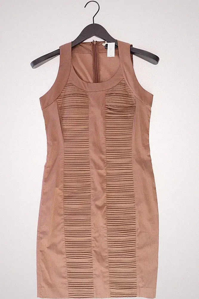 ⭐ Sinéquanone Etuikleid Slim Kleid für Damen Gr. 38, M Ärmellos braun ⭐