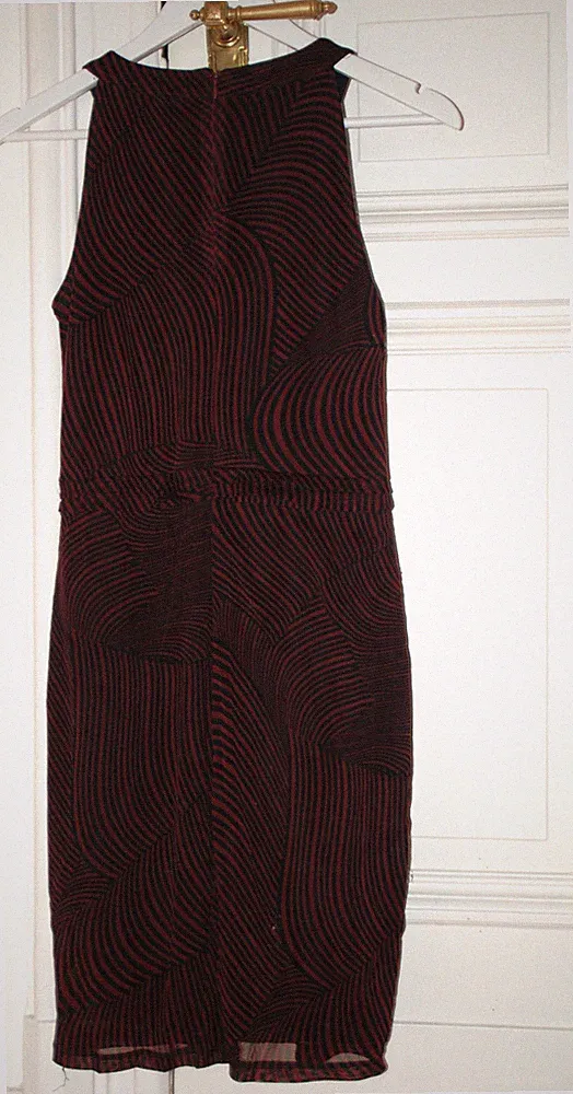 SIR OLIVER 34 XS Kleid rot schwarz Streifen Ethno Party Sommer Blogger Ostern