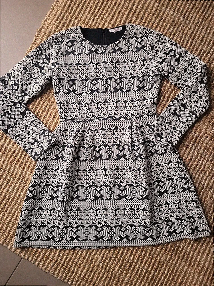 Sogar Squad All Over Cut Etuikleid Skaterkleid Gr. 152 Schwarz Weiß