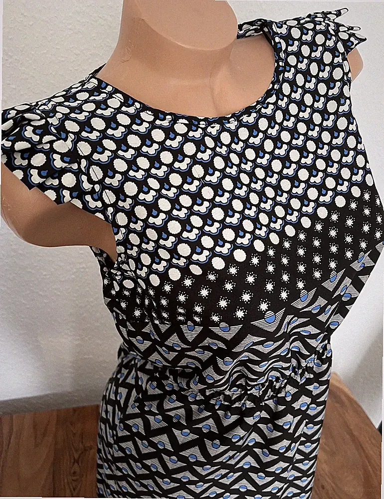 Sommer Ibiza Kleid 34 XS leicht Etuikleid Mini Strand Cocktail Süß Rockabilly 70