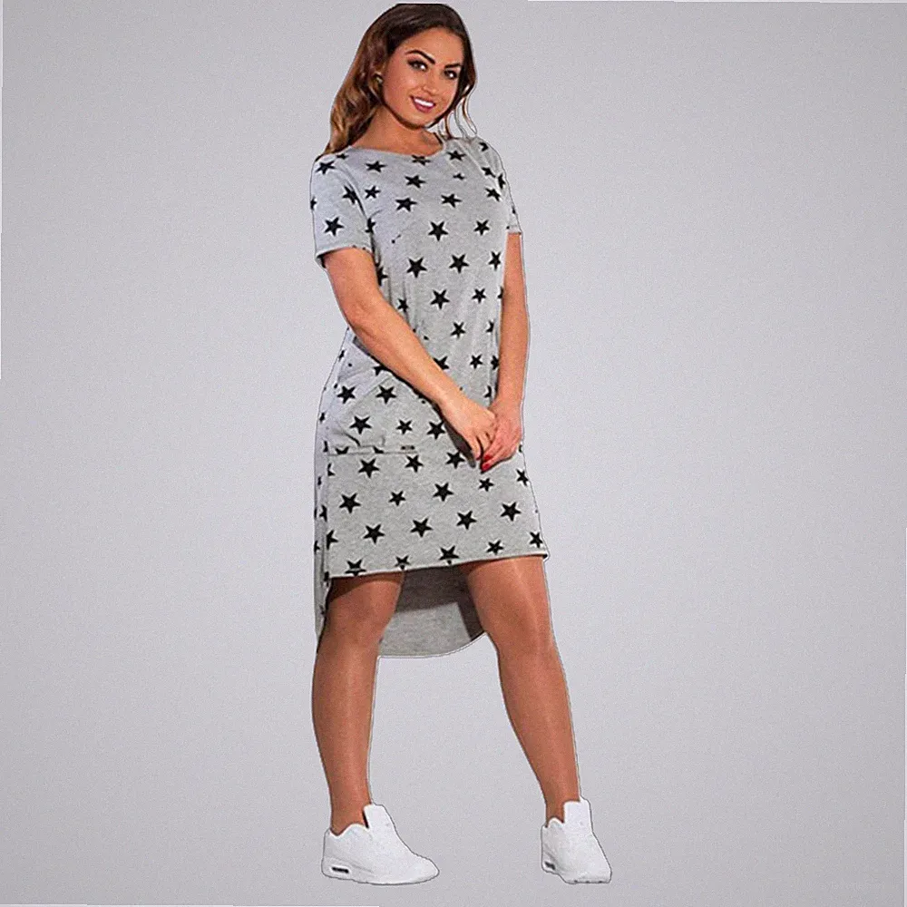 Sommer Kleid Freizetkleid Etuikleid Lagenlook mit Taschen Gr.44 - 46 Stretch