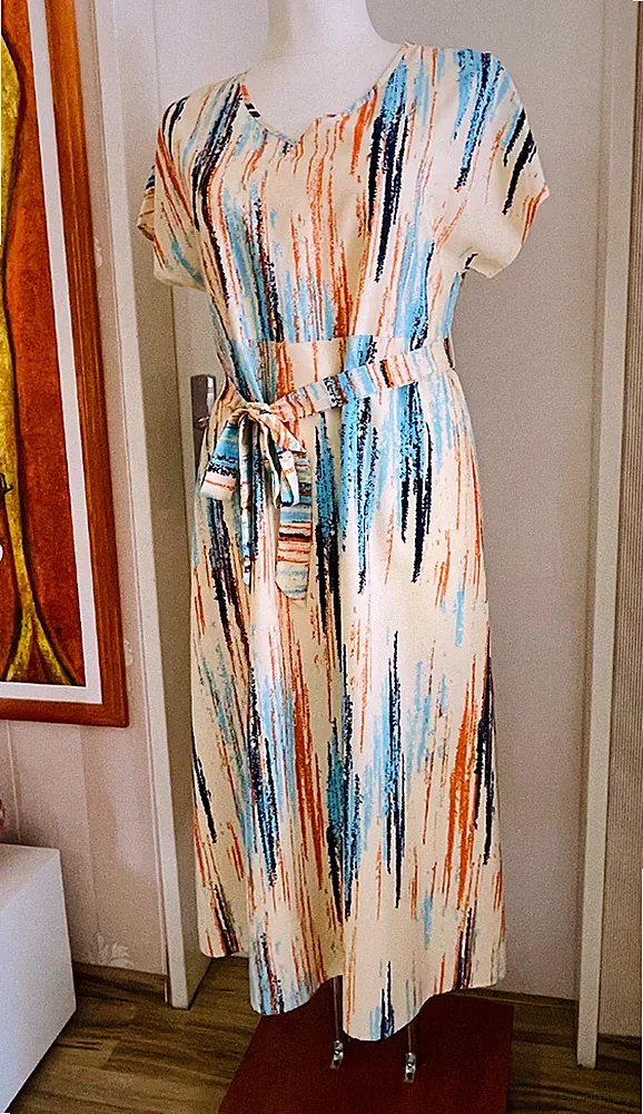 Sommer Maxikleid Emery Rose A-Linie Gr.L Mehrfarbig NEU