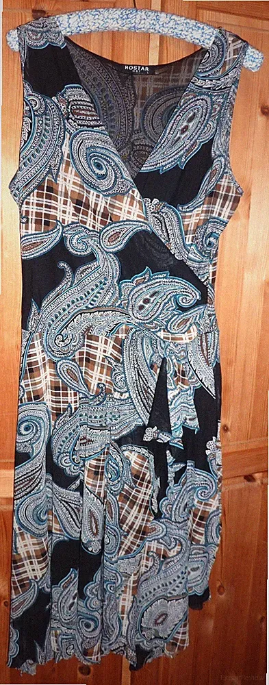 Sommer-Zipfelkleid Damen Hostar mehrfarbig Gr. L