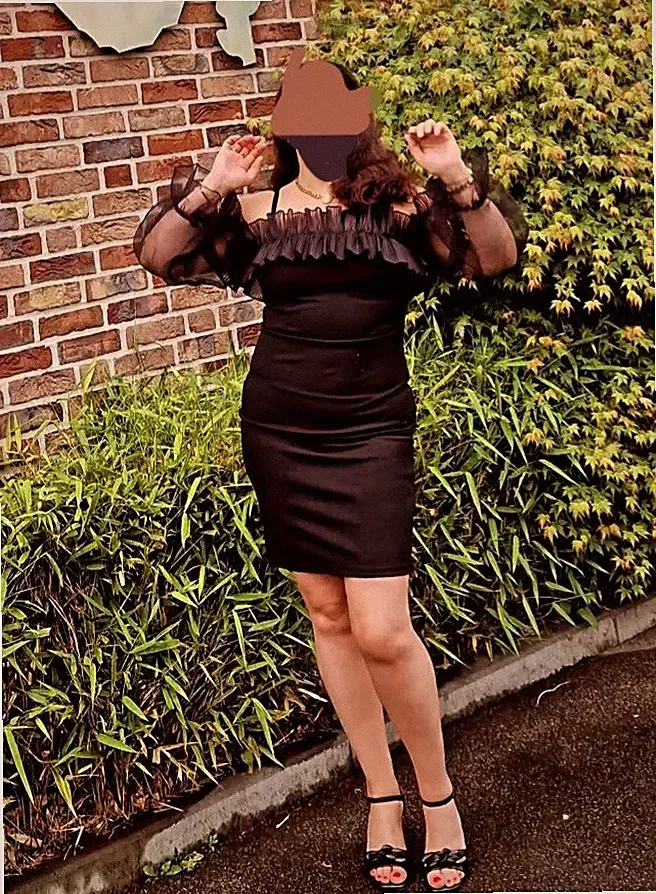 Sommerkled Cocktailkleid Gr 42 Elegant Schwarz Rüschen Etuikleid Stretch Bequem