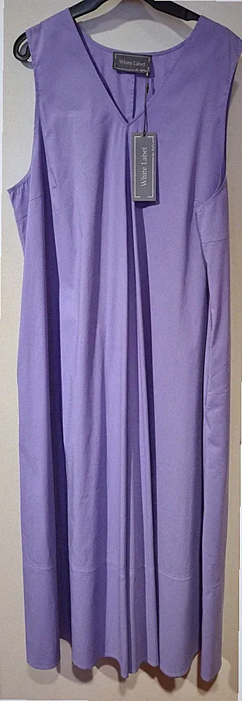 Sommerkleid A-Linie Maxi, White Label, Gr.48, flieder