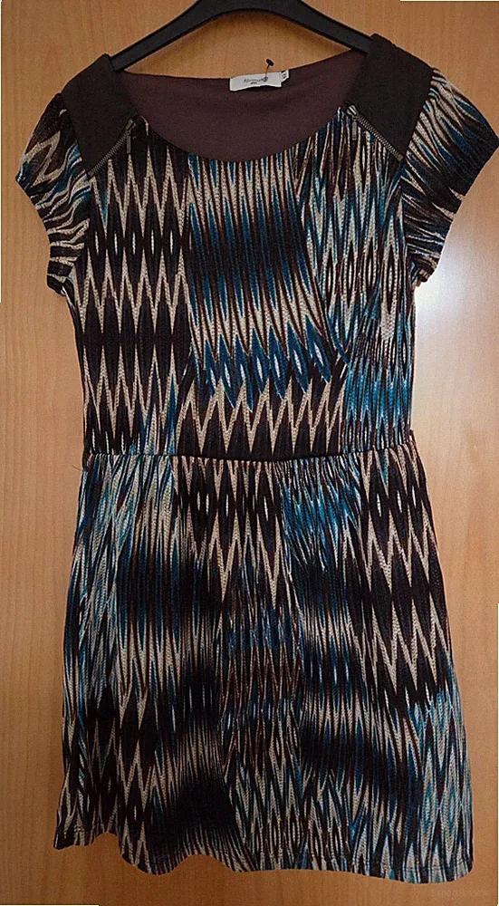 Sommerkleid , auch für Business, interessanter Farbverlauf, in Gr. 36/38