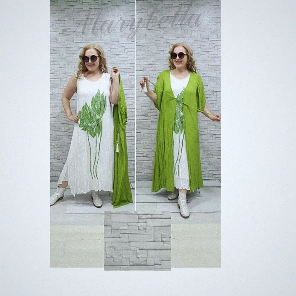Sommerkleid Damen Set/Brustumfang bis 110 cm/Einheitsgröße/Neu mit Etikett