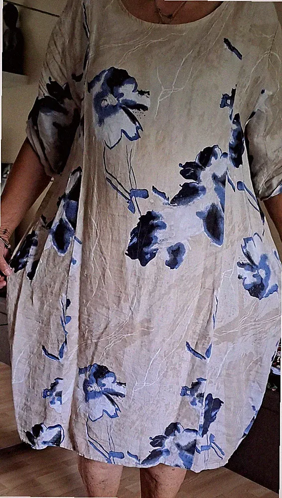 Sommerkleid Leinen Gr. XXl