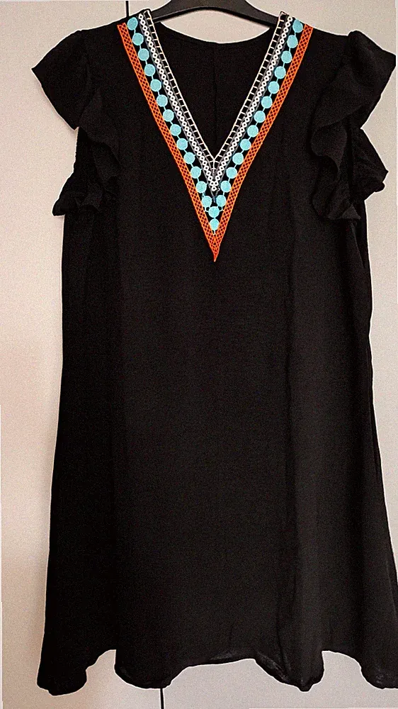 Sommerkleid, Loch-Spitze, Boho-Look, 48/50 (2XL), A-Linie, Neu!