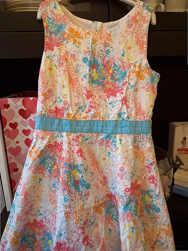 Sommerkleid Mädchen größe 122, 6-8 Jahre, blau bunt in gute Zustand