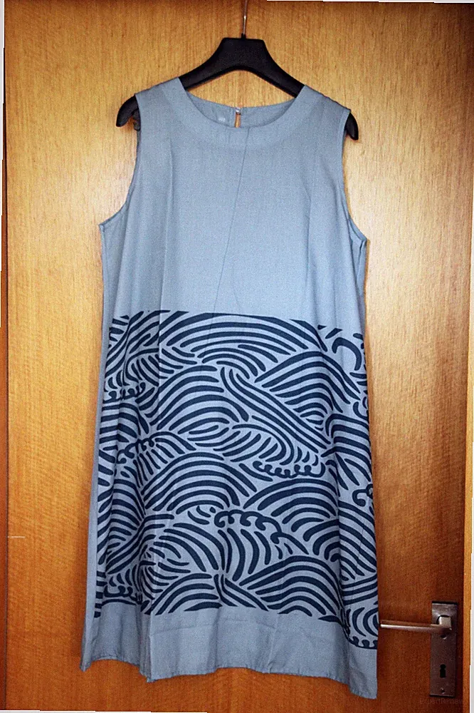 Sommerliches Kleid aus Baumwolle XL A-Linie hellblau *neu/ungetragen*