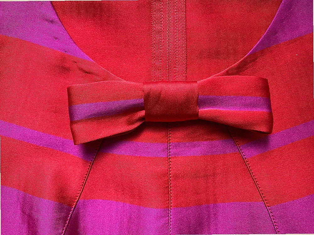 Sonia by Sonia Rykiel Rot Rosa Kleid mit Taschen Sommerkleid Dress Designer