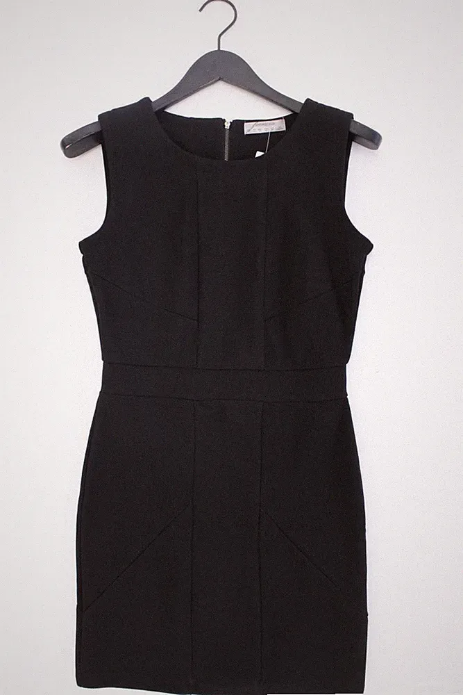 ✅ Springfield Etuikleid Slim Kleid für Damen Gr. 38, M Ärmellos schwarz ✅