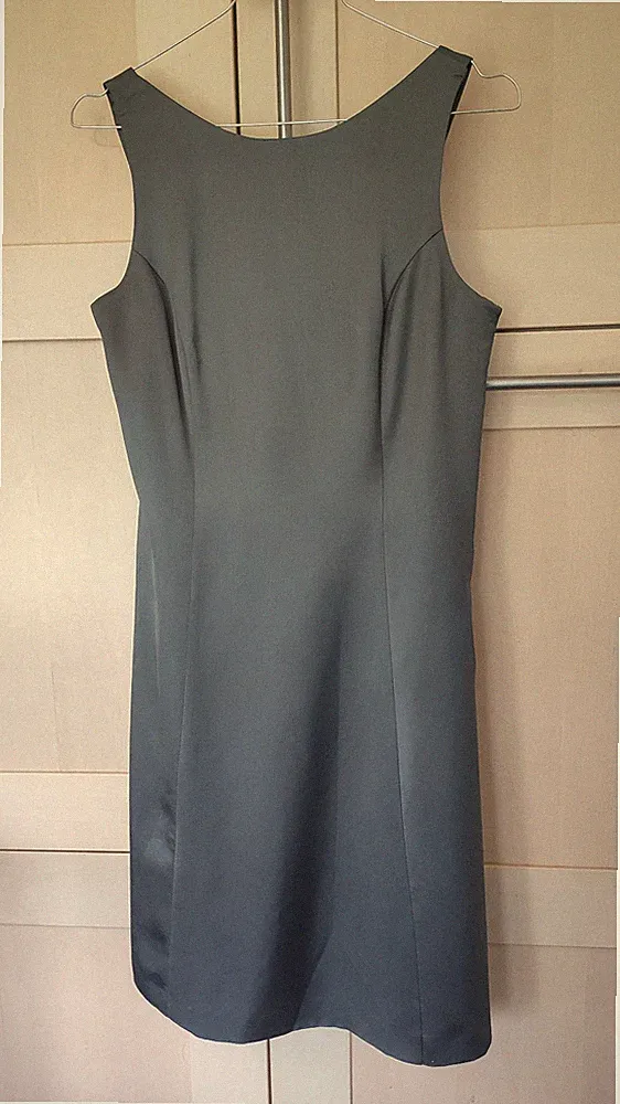 STEFANEL Kleid NP 100€ Damen Gr. 34 grau Business Party Reissverschl. defekt!
