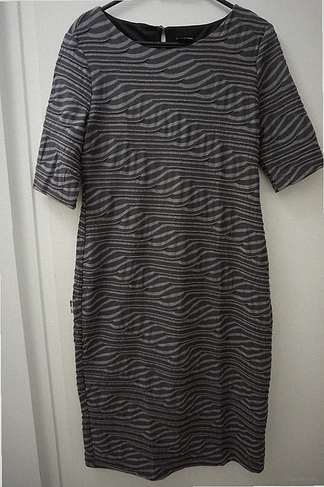 U-Ausschnitt Etui kleid